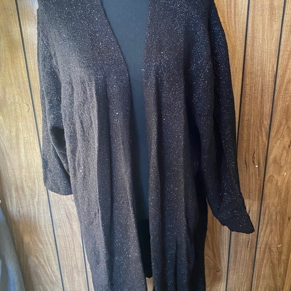 Black Sequence Sweater Jacket - image 2
